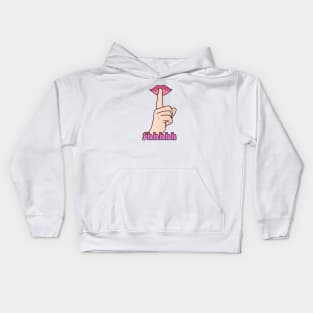 Shhh its a secret (don't talk to me) Kids Hoodie